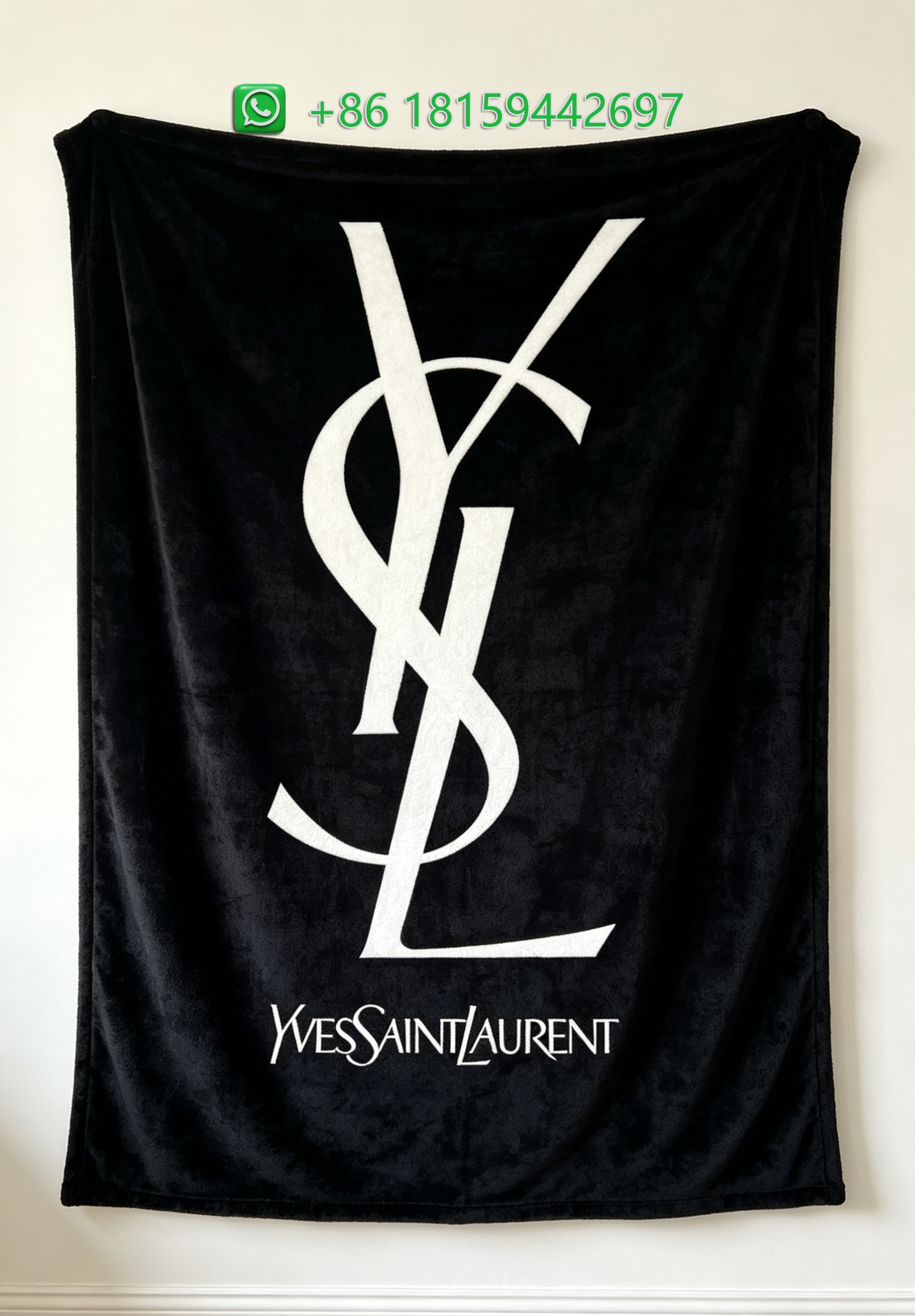 Yves Saint Laurent Throw Blankets